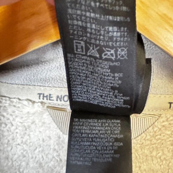 The North Face Osito Women's Off-White Plush Fleece Zip Front Jacket Size L - Picture 12 of 14